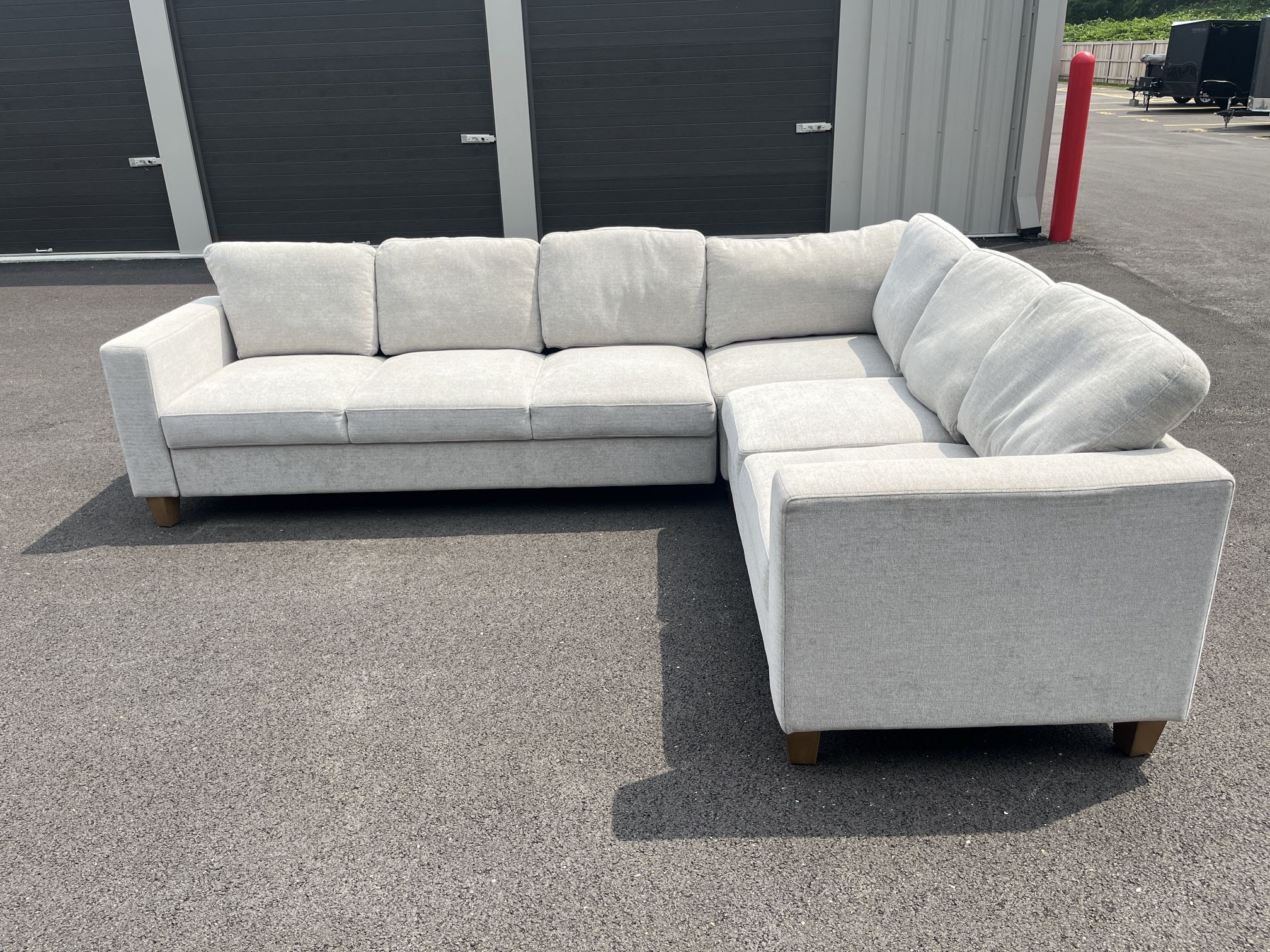 Fabric Convertible Sleeper Sectional