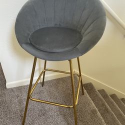 2 Beautiful Suede Bar Stools 