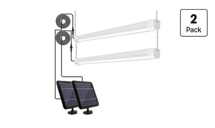 Solar Powered Shop Light with Motion Sensor