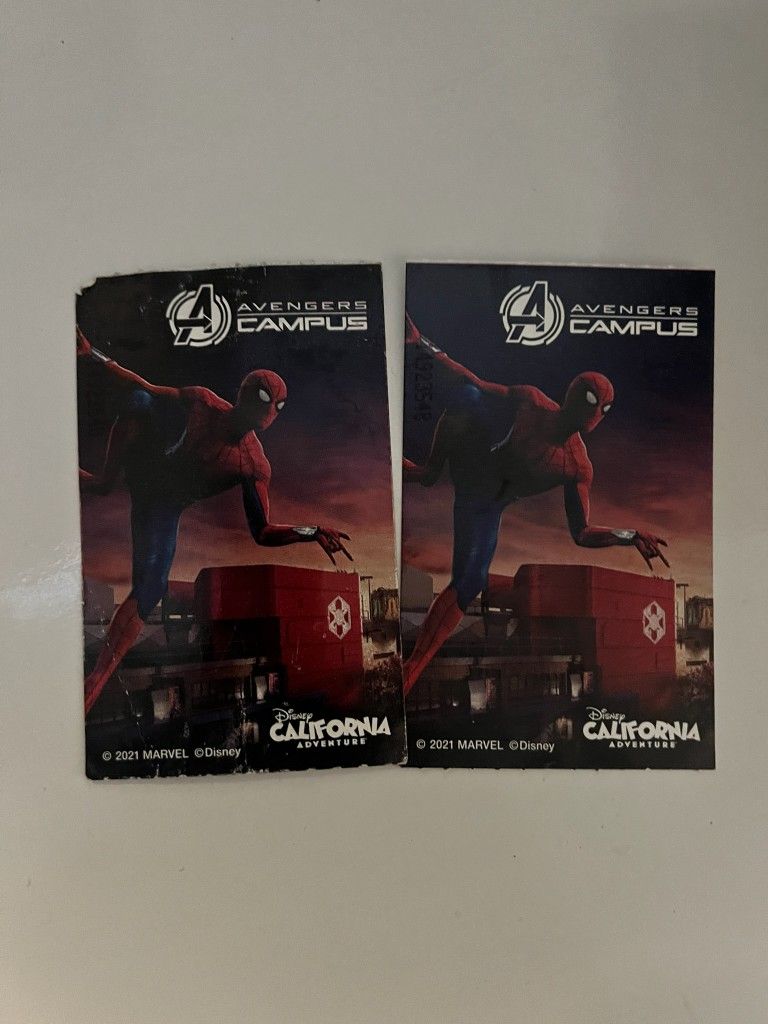 2 Disneyland Single Park Tickets