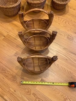 1950s Vintage Wicker Baskets