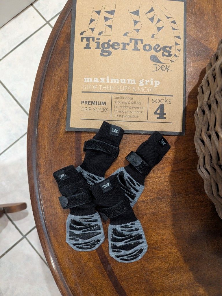 Small Grippy Dog Socks, $5, New
