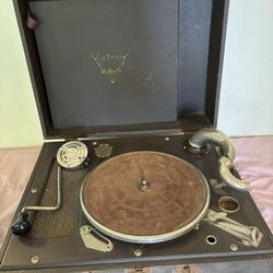 Victrola Hand Crank Record Player 