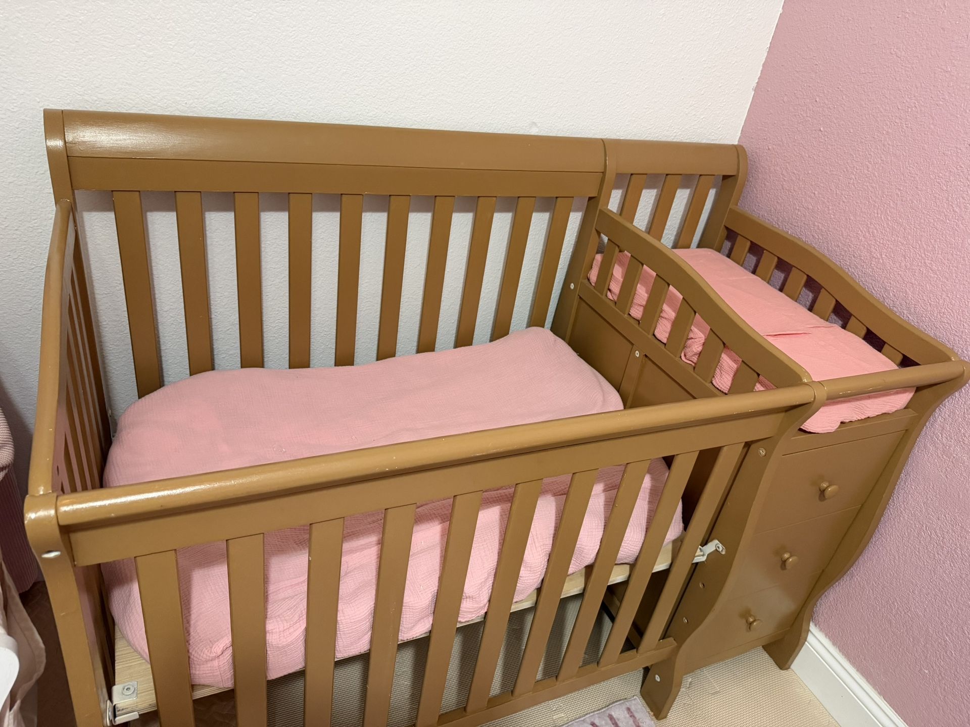 Baby Crib With Changing Station $120 OBO