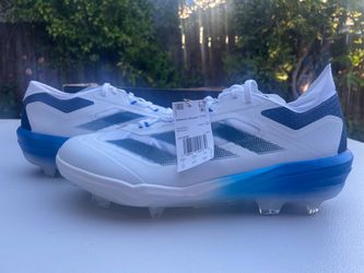Adidas Adizero Impact TPU Warp Speed Blue & White Baseball Cleats Men's Size 13 (BRAND NEW)