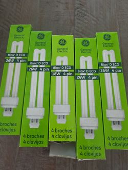 GE Biax D ECO CFL Bulbs – Lot of 5
