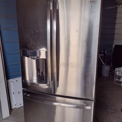 GE Profile - 22.1 Cu. Ft. French Door As-is 