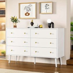 Dresser 6 drawers modern Organizer For Living Room Hallway Entryway 