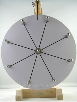 12” Wood Dry Erase Prize Wheel With 8 Slots - 60