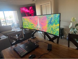 49 inch curved monitor with mount