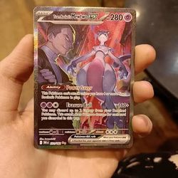 Team Rockets Mewtwo Ex Raw Fresh Pulled