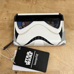 Loungefly Star Wars Stormtrooper Lenticular Cosplay Zip Around Wallet
