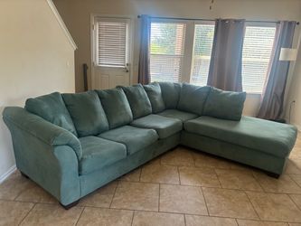 Teal Like new sectional