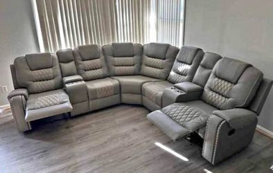 New recliner sectional in box | shop now pay later $39 down