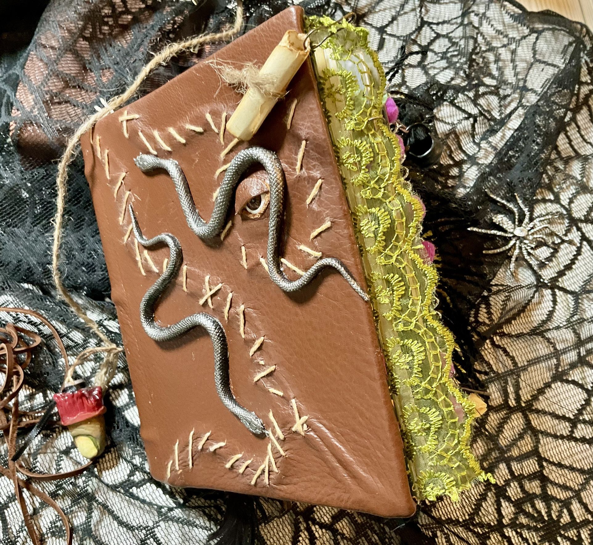 Hocus Pokus Leather Bound Junk Journal