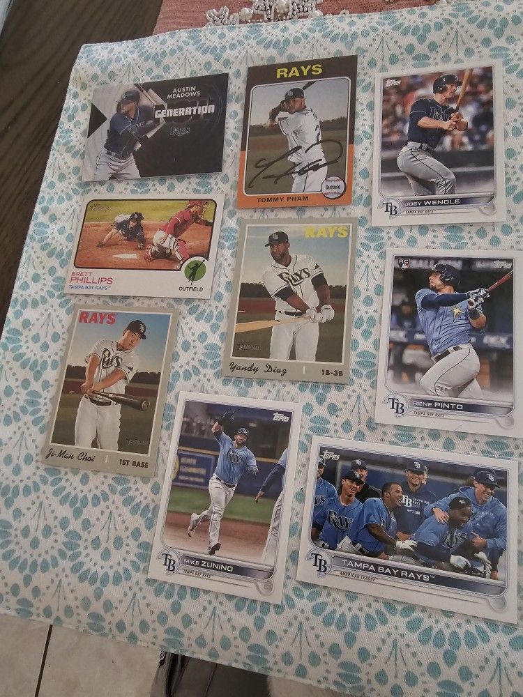 Tampa Bay Ray's Newer Baseball Cards Lot Of 22 Cards