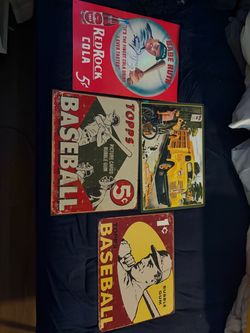 Vintage-Style Retro Tin Signs Set of 4