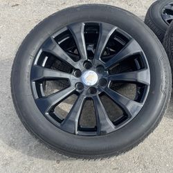 22” HIGH COUNTRY CHEVY GMC RIMS TIRES WITH TPMS SENSORS ON