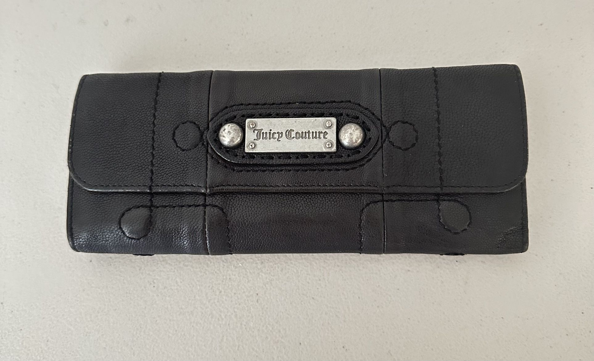 Vintage Juicy Couture Leather Tri-Fold Wallet