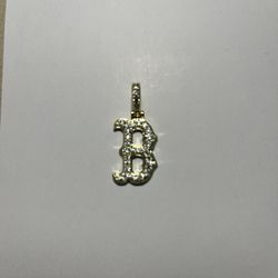 Boston Red Sox Iced Out Logo Pendant 