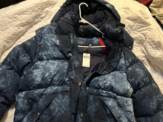Polo Ralph Lauren Convertible Tie-Dye Down Puffer Jacket NWT Size Large