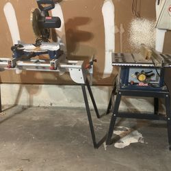 Ryobi  meter saw and Table saw