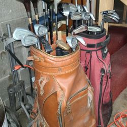 2 Sets Of Golf Clubs W/ Bags And Carts - IF POSTED IT IS AVAILABLE