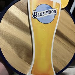 Blue Moon Wood & Steel Double Sided