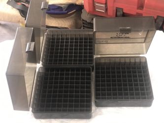 (3) Rifle shell carers, each hold 100 rifle shells