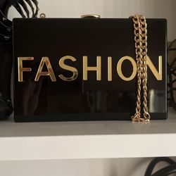 Black Acrylic Purse