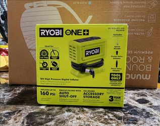 Ryobi 18V ONE+ High Pressure Digital Inflator 160 PSI (New)