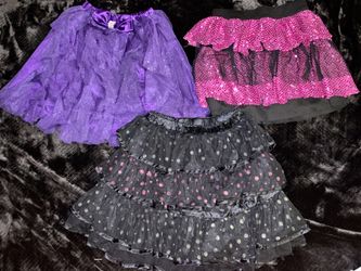 Girls size 10 sequins glittery skirts