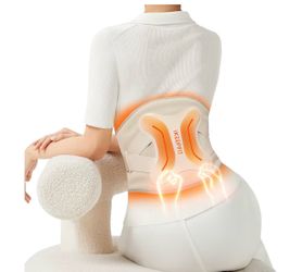 IKEEPFIT Cordless Heating Pad with Massager for Back Pain Relief: MAXwarm® 4.0, Portable Heated Back Brace with Lumbar Support for Sciatica, Large 800