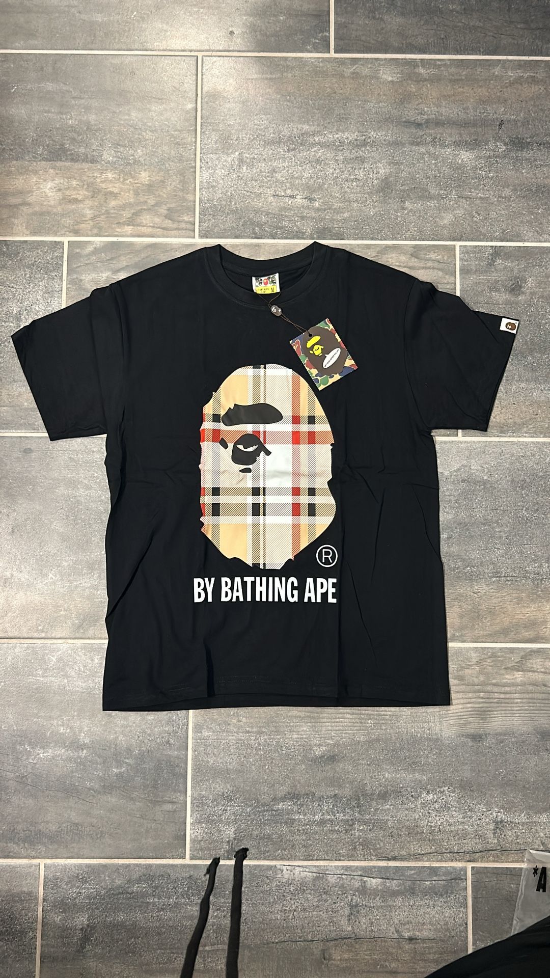 Bape A Bathing Ape x Burberry 'Beige' T- Shirt (Medium)