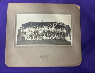 Antique/Vintage Group Photograph – Original Embossed Mount – Heraldic Shield  Price: $50 OBO