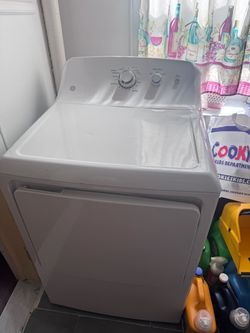 GE White Front-Load Dryer