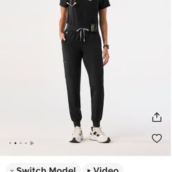 Beautiful Figs Scrub Set Black 