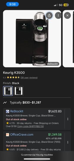 Keurig 3500 Commercial Coffee Machine 