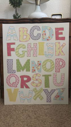 Cute ABC Canvas art