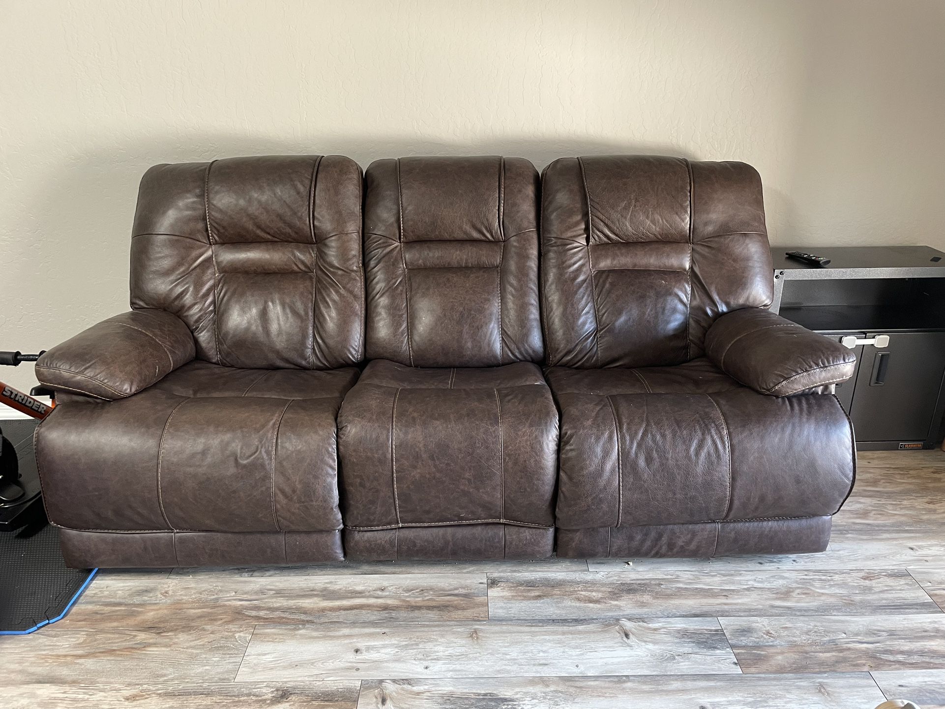 Electric Reclining Couch And Loveseat