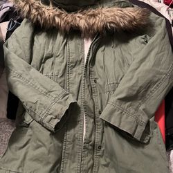 Gap Army Green Coat