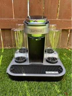 Bartesian 55300 12V DD01 Premium Cocktail Maker Machine - Gray & 4 Bottles