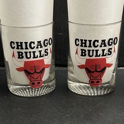 Set Of 4 Vintage 1977-78 Chicago Bulls Playoff Bound Tumblers