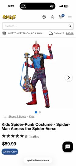 Punk spider costume
