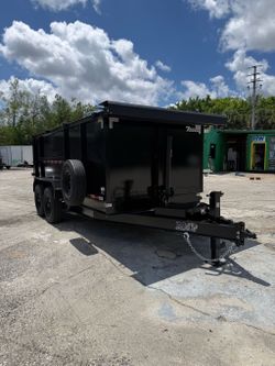 AMP 7 x 14 High Side Dump Trailer 14k