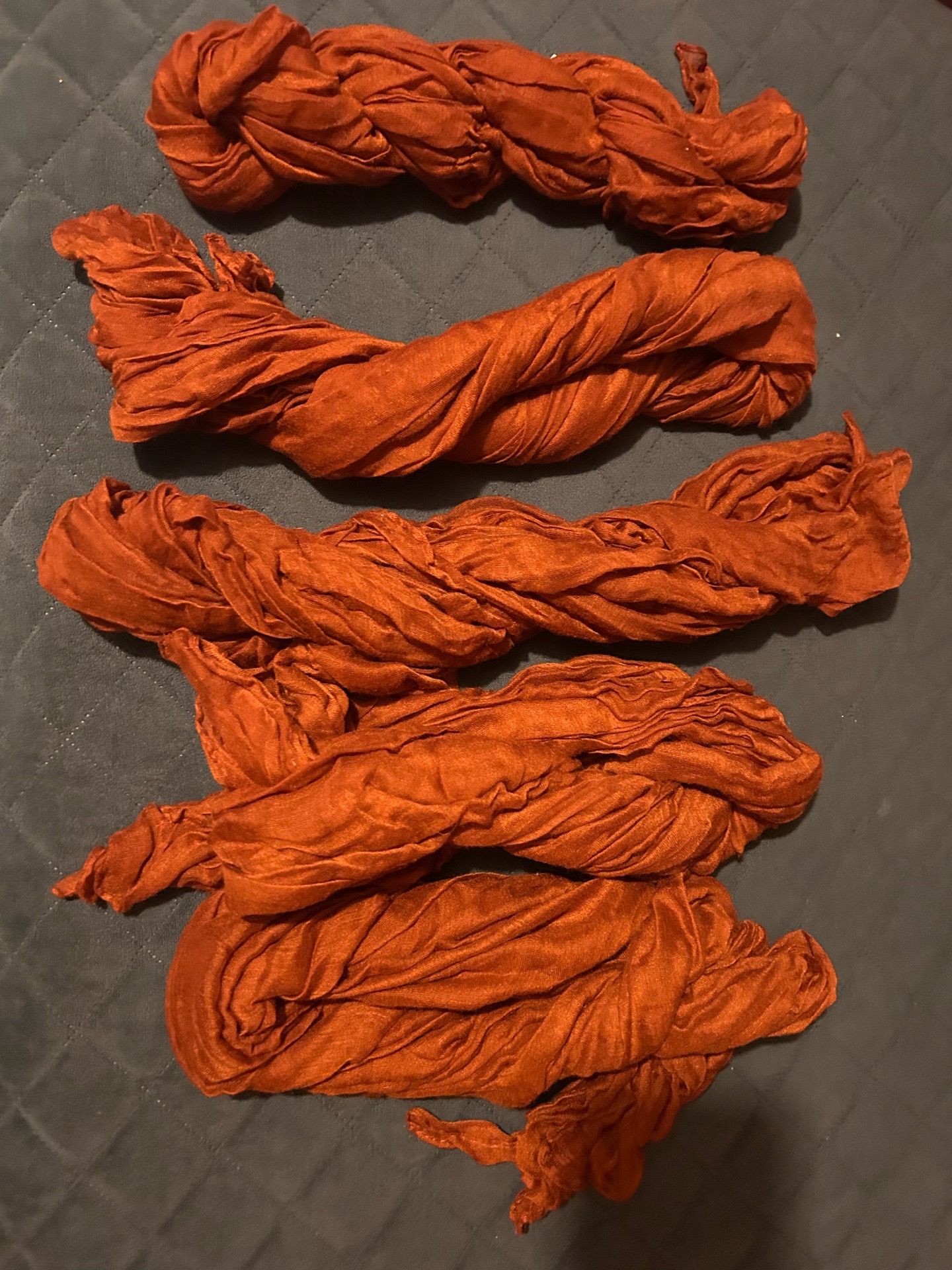 Terracota table runners and drapes