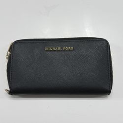 MICHAEL MICHAEL KORS Leather Continental Wristlet