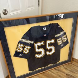 Junior Seau Signed Autographed Framed San Diego Chargers Jersey