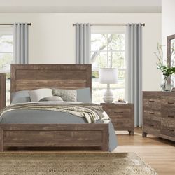 5pc Brown Queen Bedroom Set ONLY $799!!!  - Free Delivery Promo 