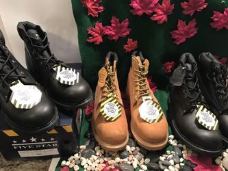 Brand new Steel boots leather